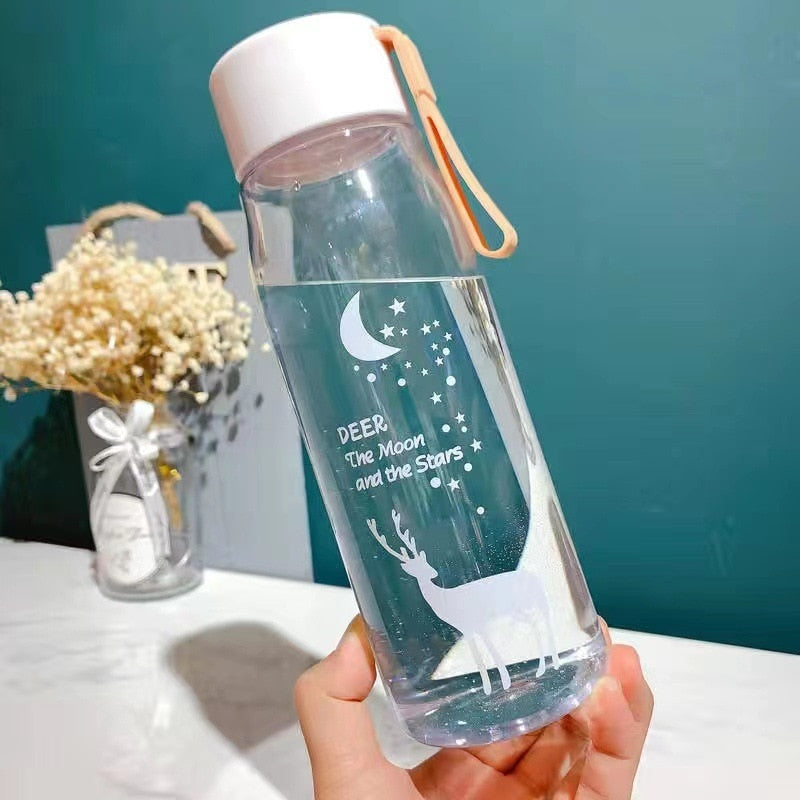 700/500ml Plastic Bottle For Water Girl Cute Drinking Bottle For Children Gym School  FREE SHIPPING WATER BOTTL