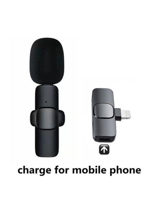 Load image into Gallery viewer, Wireless Lavalier Microphone Portable Audio Video Recording Mini Mic For iPhone Android Facebook Youtube Live Broadcast Gaming
