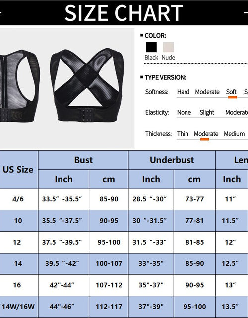 Load image into Gallery viewer, Push Up Bra Support Women Chest Brace Up Posture Corrector Shapewear Top Cropped Vest Back Compression Surgical Slimmer Band 3XL
