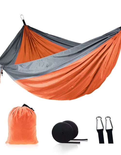 Load image into Gallery viewer, 86x35inch Outdoor Single Camping Hammock High Quality Portable Lightweight Parachute Hammocks for Park Travel Adventure Patio
