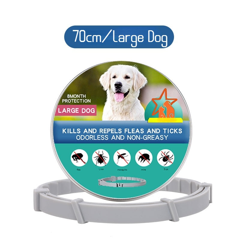 Retractable Dogs Mosquitoe Repellent Collar Pet Antiparasitic Anti Flea Tick Collar For Small Large Dog Cat Leash Pet Products