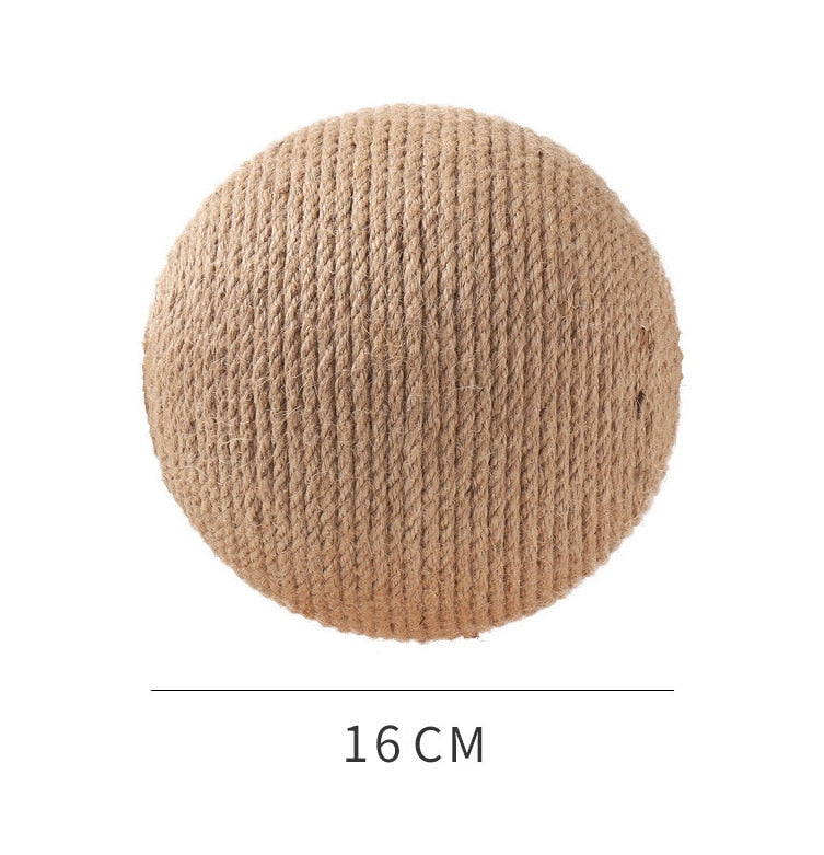 Cat Scratcher Ball Cat Toys Kitten Sisal Rope Ball Board Grinding Paws Toy Cats Scratcher Wear-resistant Pet Cat Accessories