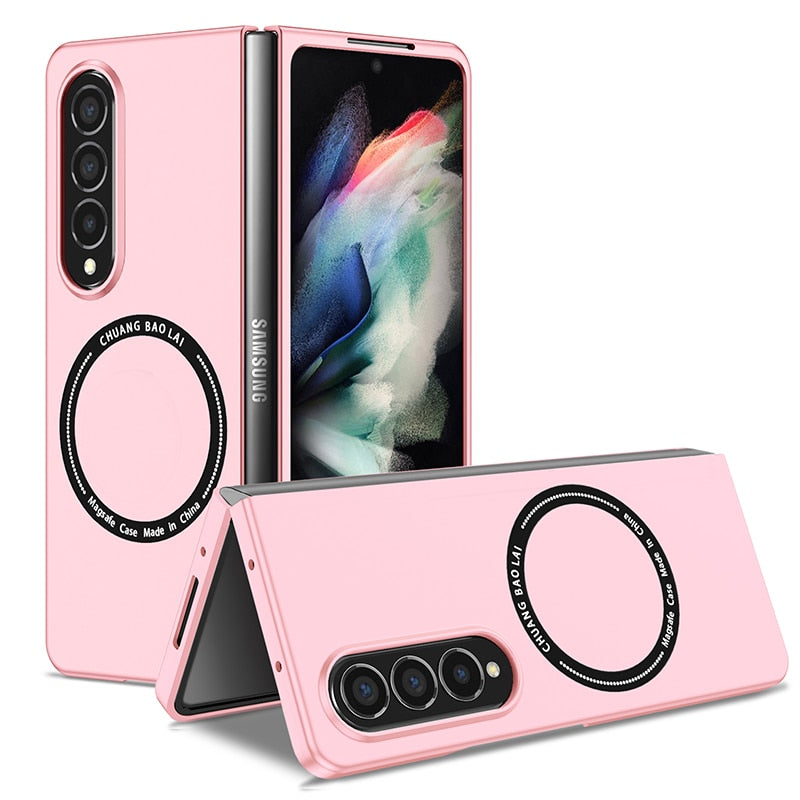 Magnetic Wireless Charging Case for Samsung Galaxy Z Fold 3 4 Magsafe Cover Cases Shockproof and Anti fingerprints