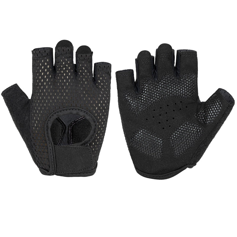 Fitness Weight Lifting Gym Gloves Half Finger Anti-Slip Breathable Bicycle Motorcycle Cycling Gloves Shockproof MTB Road Bike