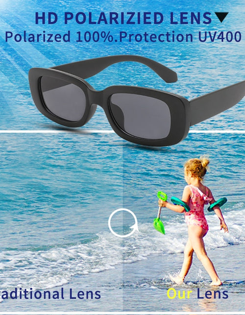 Load image into Gallery viewer, Children Cute Vintage Frosted Rectangle UV400 Sunglasses Outdoor Girls Boys Sweet Sunglasses Protection Classic Kids Sunglasses
