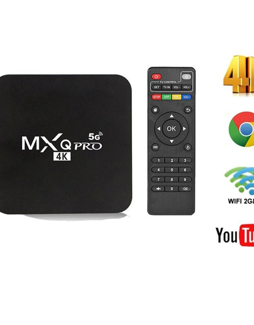 Load image into Gallery viewer, Android 11.0 TV Box S905L 4K 2.4G&amp;5G WiFi 8GB RAM 128GB ROM Google Play Youtube Media Player Set Top Box
