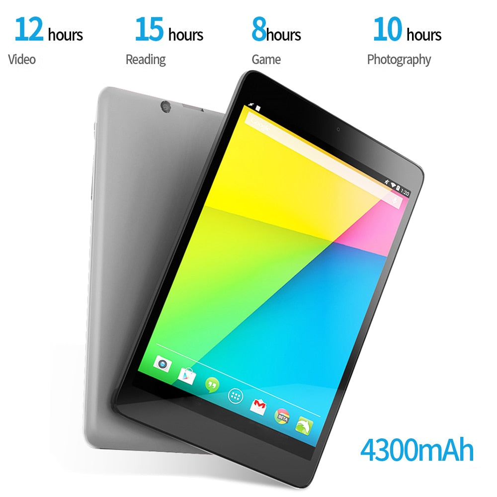 Tablet 1280x800 IPS 2GB RAM 16GB ROM Quad Core Android AI Speed-up Tablets Wifi Bluetooth Dual Cameras Google Play