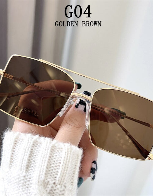 Load image into Gallery viewer, Square Sunglasses Women 2022 Fashion Shades For Sunshades Luxury Vintage Moda Feminina Lunette De Soleil Femme Zonnebril Dames
