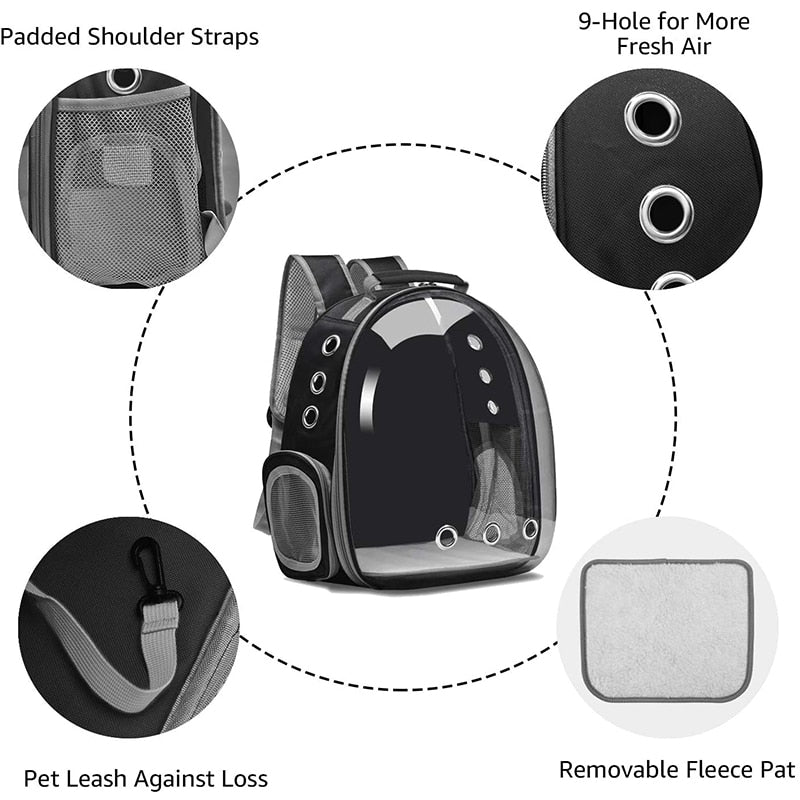 Cat Carrier Bag Outdoor Travel Backpack For Cat and Dog Breathable Portable Pet Carrier Bags Suitable for Small Dogs Cats