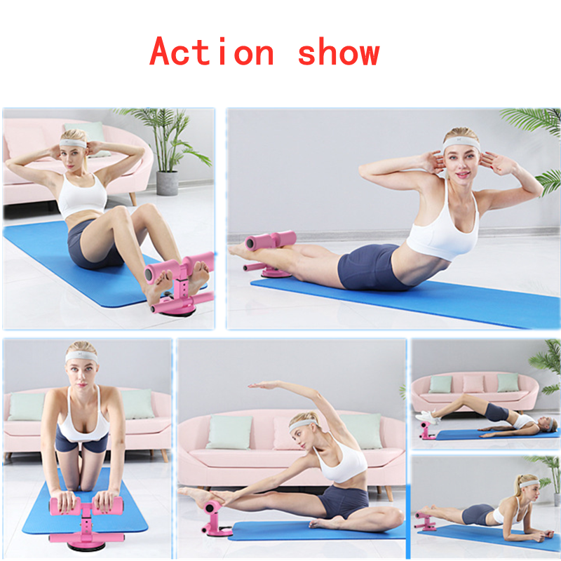 Gym Equipment Exercised Abdomen Arms Stomach Thighs LegsThin Fitness  Suction Cup Type Sit Up Bar Self-Suction abs machine