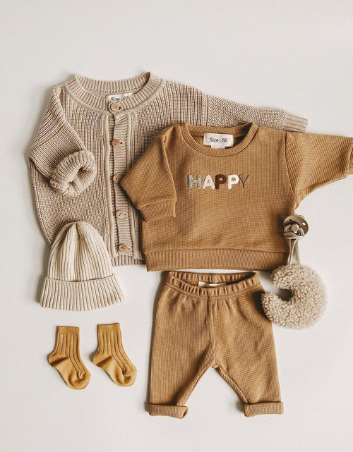 Load image into Gallery viewer, Baby Clothes Set 2023 Spring Toddler Baby Boy Girl Casual Tops + Loose Trousers 2pcs Newborn Baby Boy Clothing Outfits
