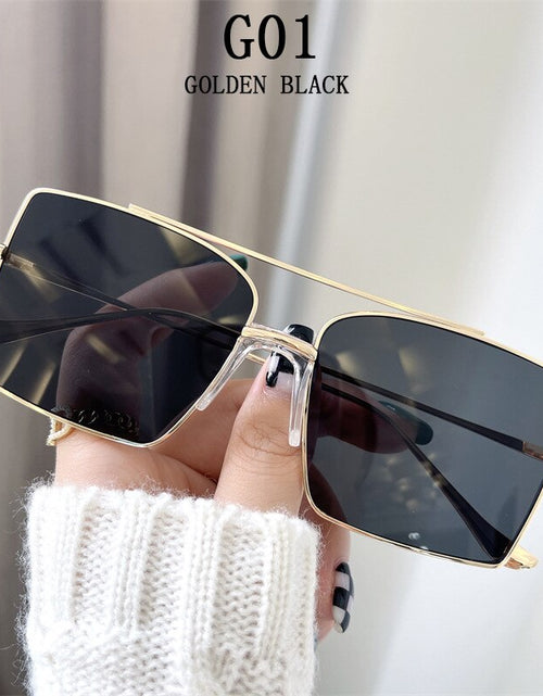 Load image into Gallery viewer, Square Sunglasses Women 2022 Fashion Shades For Sunshades Luxury Vintage Moda Feminina Lunette De Soleil Femme Zonnebril Dames
