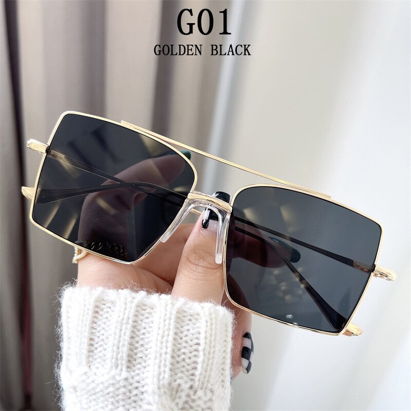 Square Sunglasses Women 2022 Fashion Shades For Sunshades Luxury Vintage Moda Feminina Lunette De Soleil Femme Zonnebril Dames