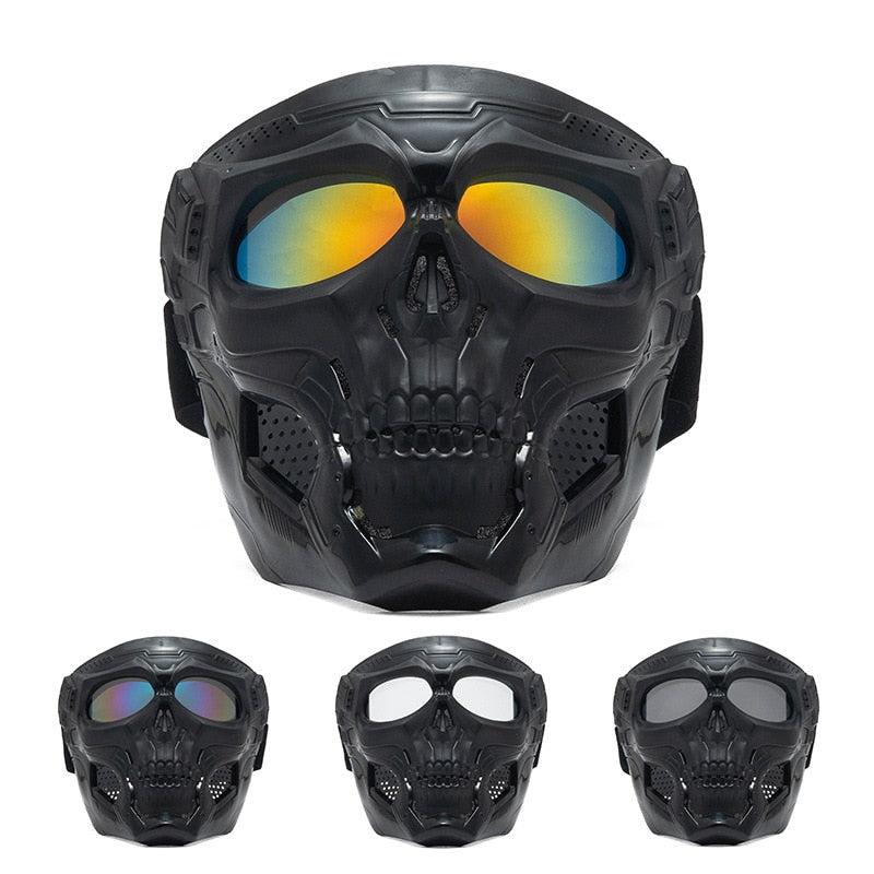 Riding Face Mask Windproof Goggles Unisex Tactical Masks Men Full Face Airsoft Motorcycle Cycling Comfortable Mask