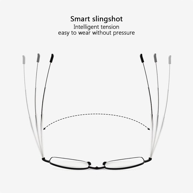 Portable Anti Blue Light Folding Reading Glasses With Case Men Women Telescopic Presbyopia Eyeglasses Elderly Glasses