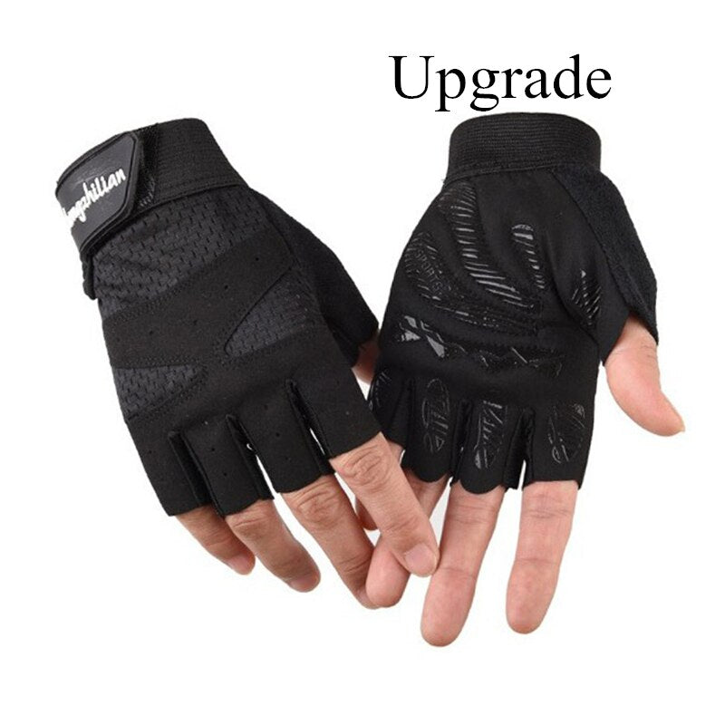 Women Cycling Sports Gloves Highway Mountain Bike Bicycle Thickening Anti-slip Shockproof Gel Pad Bicycle MTB Half Finger Glove