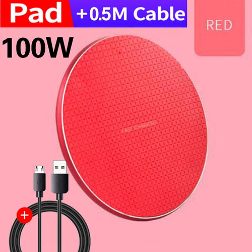 Load image into Gallery viewer, 100W Wireless Charger for iPhone 14 13 12 11 Xs Max X XR Plus Super Fast Charging Pad for Ulefone Doogee Samsung Note 9 Note S21
