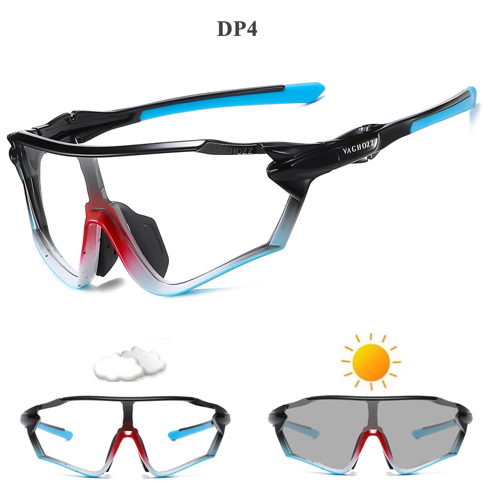 Brand New Style Cycling Glasses Outdoor Sunglasses Men Women Sport Eyewear UV400 MTB Bike Bicycle Photochromic Goggles