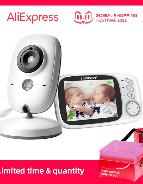 Load image into Gallery viewer, Video Baby Monitor 2.4G Wireless With 3.2 Inches LCD 2 Way Audio Talk Night Vision Surveillance Security Camera Babysitter
