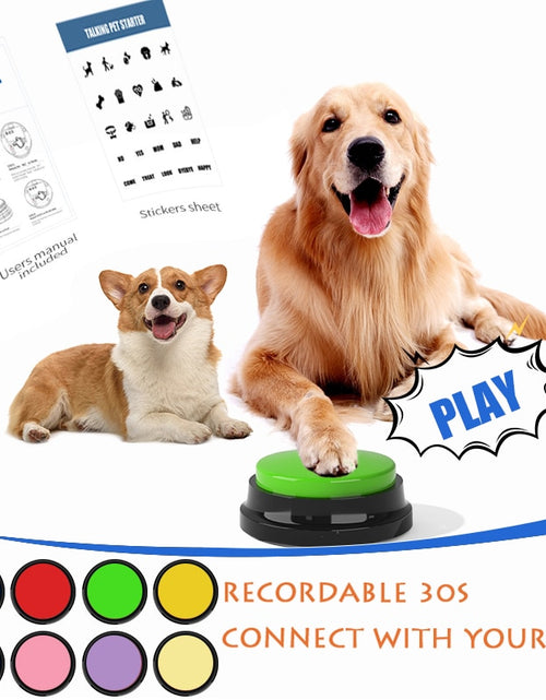 Load image into Gallery viewer, Pet Training Buttons 4pcs/box Recordable Pet Talking Toys Pet Interactive toys Speech Buttons Pet toys
