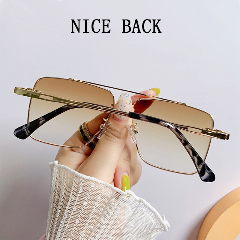 Sunglasses Women 2022 Square Fashion Glasses Rimless Shades  Retro Vasos Decorativos Lunette De Soleil Femme Zonnebril Dames Sol