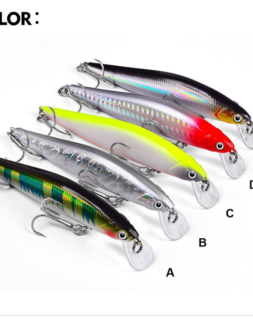 Load image into Gallery viewer, 1pcs Fishing Lure Minnow  Artificial Bait 3D Eyes Plastic Wobblers Tackle Pesca Far-casting Magnet System
