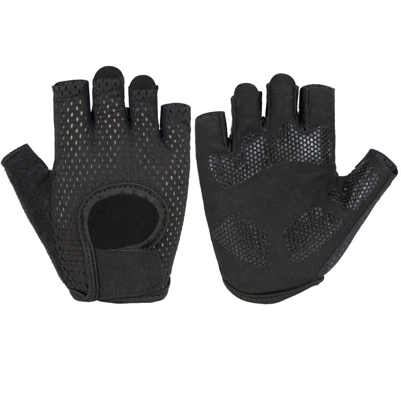 Fitness Weight Lifting Gym Gloves Half Finger Anti-Slip Breathable Bicycle Motorcycle Cycling Gloves Shockproof MTB Road Bike