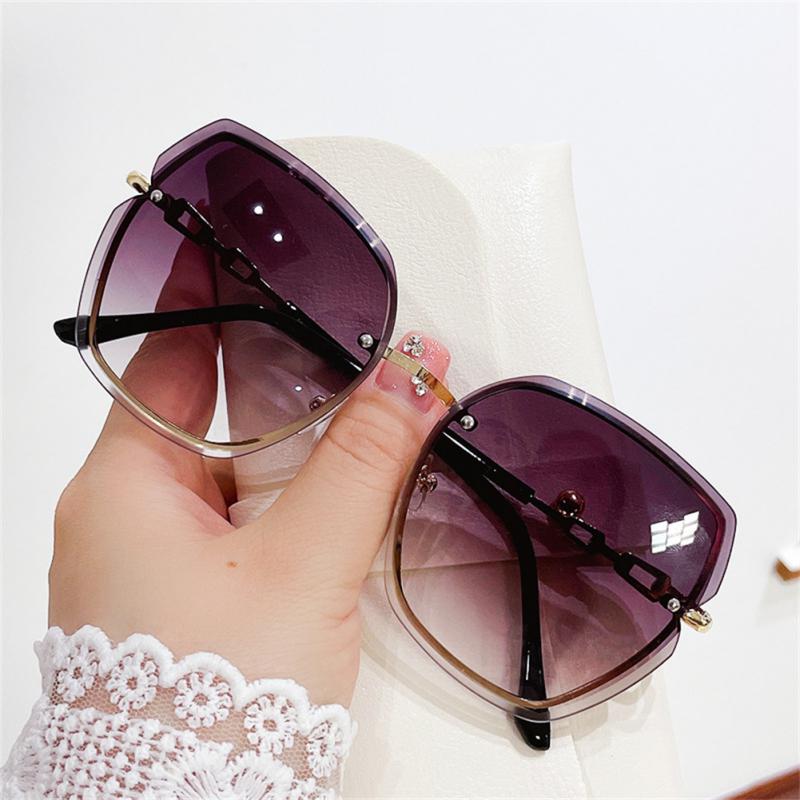 2022 New Fashion UV400 Sunglasses Women High Quality Rhinestones Big Frame Sun Glasses Outdoor Sport Cycling Glasses Shades