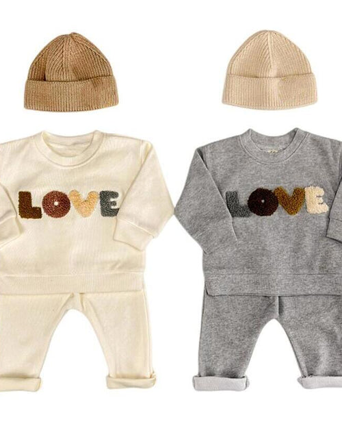 Load image into Gallery viewer, 100% Cotton Infantil Newborn Baby Girl Boy Outfits Spring Babies Clothes Little Boy Pullover + Trousers Kids Clothings Sets
