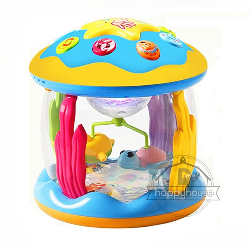 Baby Toys 6 0 12 Months Musical Toy Babies Ocean Rotary Projector Montessori Early Educational Toys with Music Light Kids 1 2 3