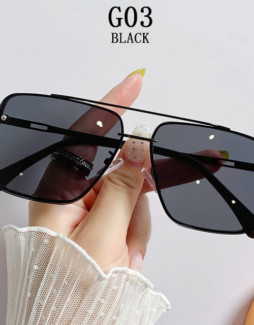 Load image into Gallery viewer, Sunglasses Women 2022 Square Fashion Glasses Rimless Shades  Retro Vasos Decorativos Lunette De Soleil Femme Zonnebril Dames Sol
