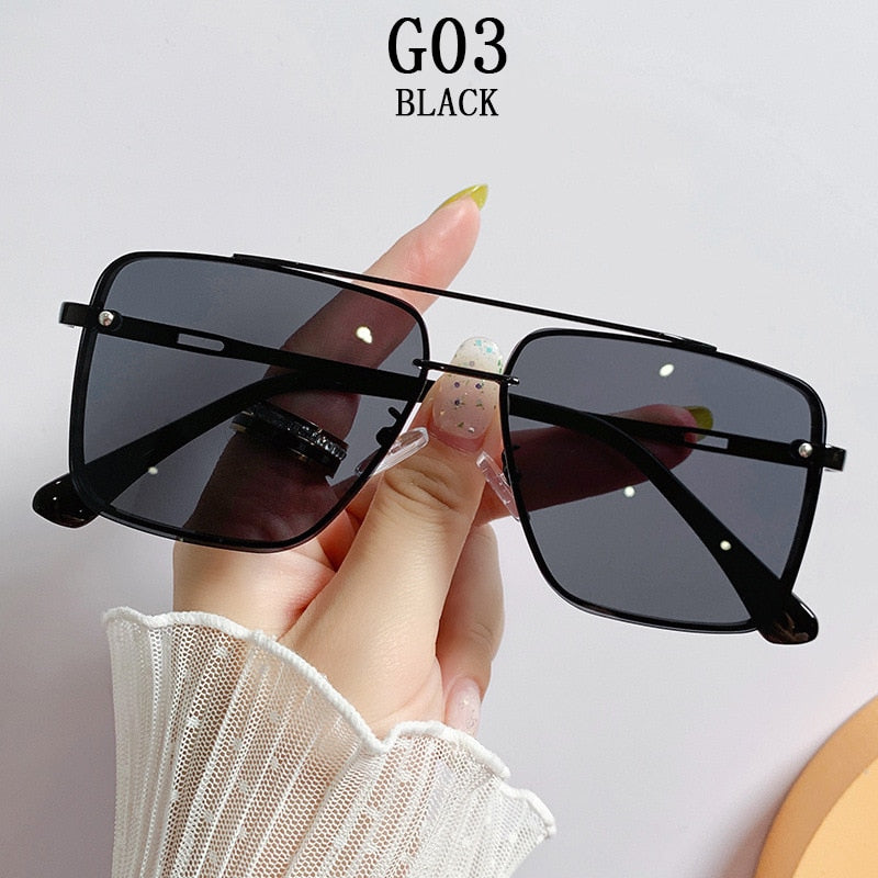 Sunglasses Women 2022 Square Fashion Glasses Rimless Shades  Retro Vasos Decorativos Lunette De Soleil Femme Zonnebril Dames Sol