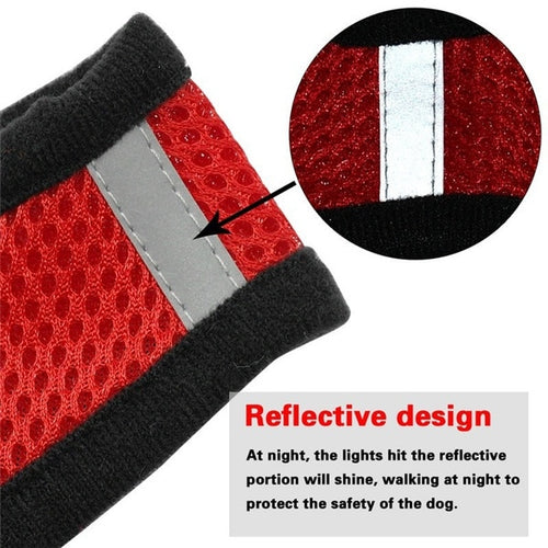 Load image into Gallery viewer, Cat Dog Harness with Lead Leash Adjustable Vest Polyester Mesh Breathable Harnesses Reflective sti for Small Dog Cat accessories
