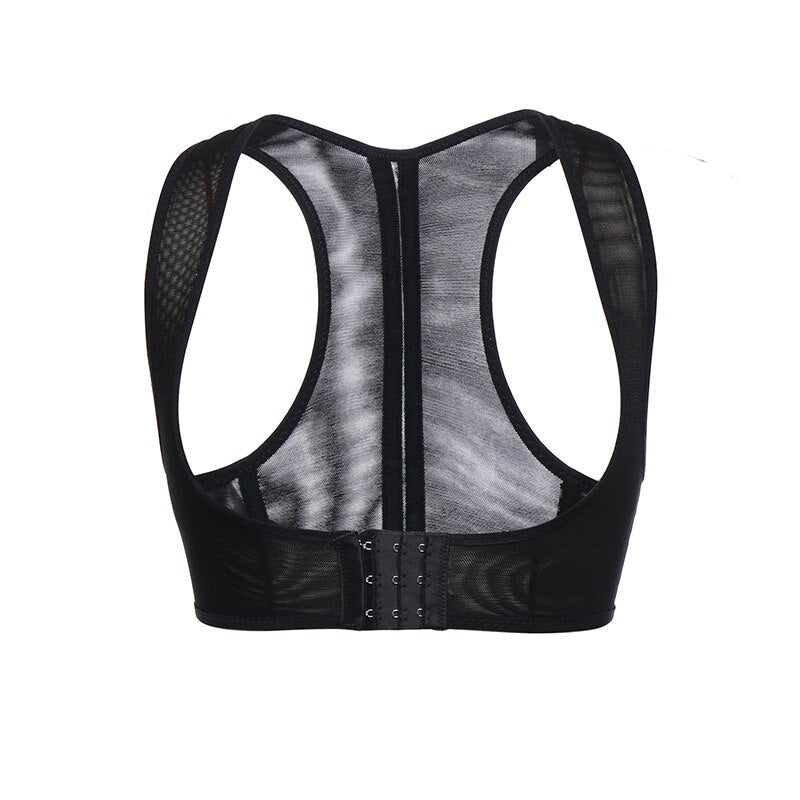 Push Up Bra Support Women Chest Brace Up Posture Corrector Shapewear Top Cropped Vest Back Compression Surgical Slimmer Band 3XL