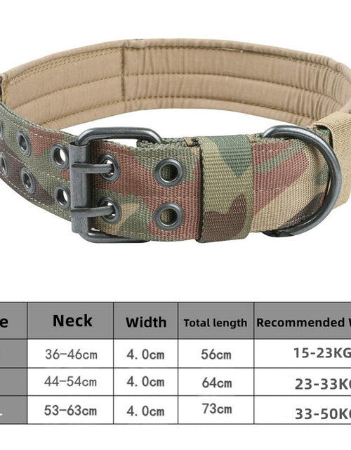 Load image into Gallery viewer, Durable Tactical Dogs Collar Leash Set Adjustable Military Pets Collars German Shepherd Training Medium Large Dog Accessories
