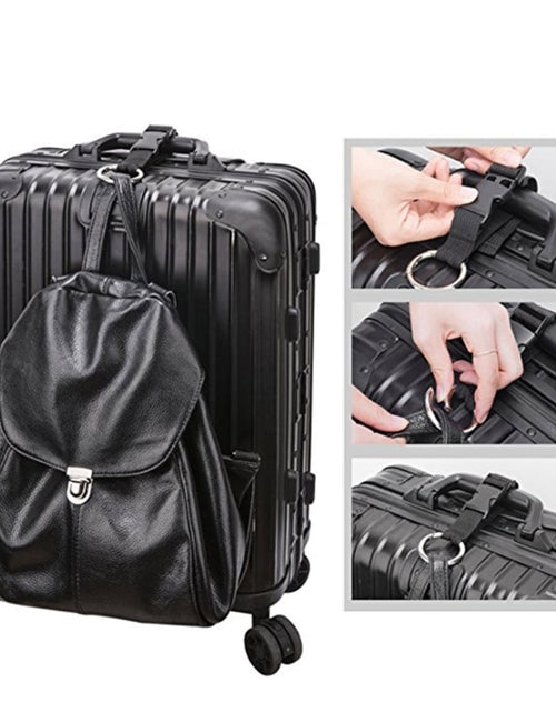 Load image into Gallery viewer, Hot Sale Portable Black Nylon Anti-theft Luggage Strap Holder Gripper Add Bag Handbag Clip Use To Carry
