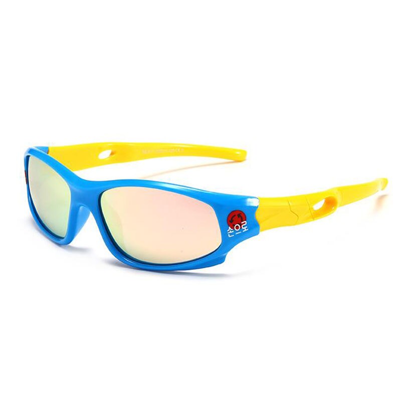 Kids Sports Polarized Sunglasses Color Lens UV Protection Children Fashion Eyewear for Boys and Girls Silicone Safety Glasses