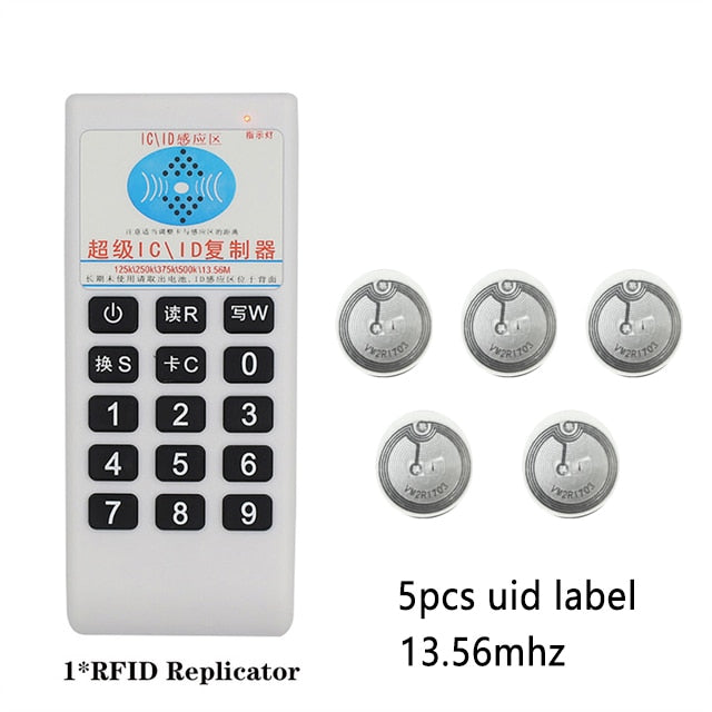 Handheld Frequency 125Khz-13.56MHZ Copier Duplicator Cloner RFID NFC IC Card Reader &amp; Writer Access Tag Duplicator 5577 Card