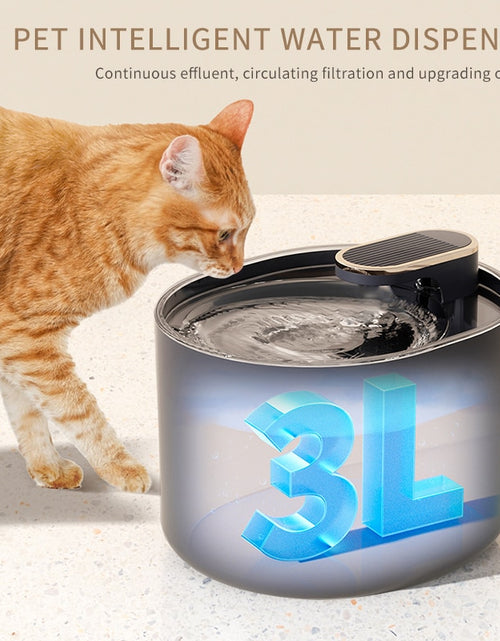 Load image into Gallery viewer, 3L Automatic Pet Cat Water Fountain Silent Cat Drinking Fountain USB Charge Electric Feeder Pet Water Dispenser for Cat Supplies
