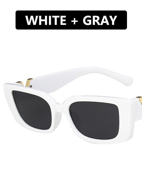 Load image into Gallery viewer, Retro Rectangle Sunglasses Women Brand Designer Vintage Small Frame Sun Glasses Ladies Classic Black Square Oculos De Sol
