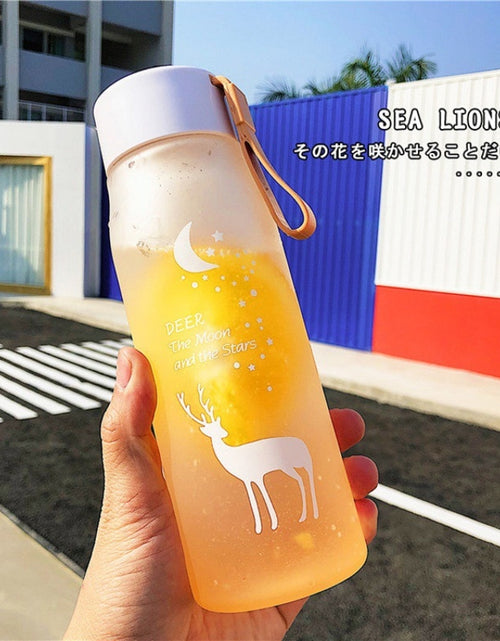 Load image into Gallery viewer, 700/500ml Plastic Bottle For Water Girl Cute Drinking Bottle For Children Gym School  FREE SHIPPING WATER BOTTL
