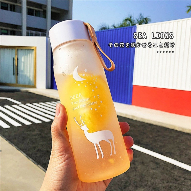 700/500ml Plastic Bottle For Water Girl Cute Drinking Bottle For Children Gym School  FREE SHIPPING WATER BOTTL