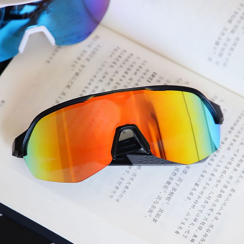 Outdoor Cycling Sports Coating Color-changing Colorful Glasses UV400 Mountain Biking Goggles Men&#39;s and Women&#39;s Sunglasses