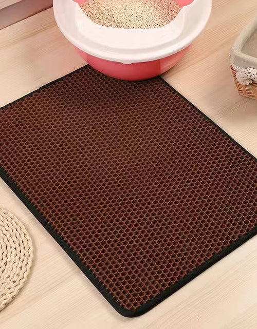 Load image into Gallery viewer, Waterproof Pet Cat Litter Mat Double Layer Pet Litter Box Mat Non-slip Sand Cat Pad Washable Bed Mat Clean Pad Products
