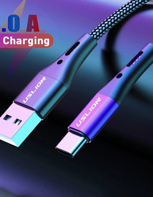 Load image into Gallery viewer, 3A USB Type C Cable Wire For Samsung S10 S20 Xiaomi mi 11 Mobile Phone Fast Charging USB C Cable Type-C Charger Micro USB Cables
