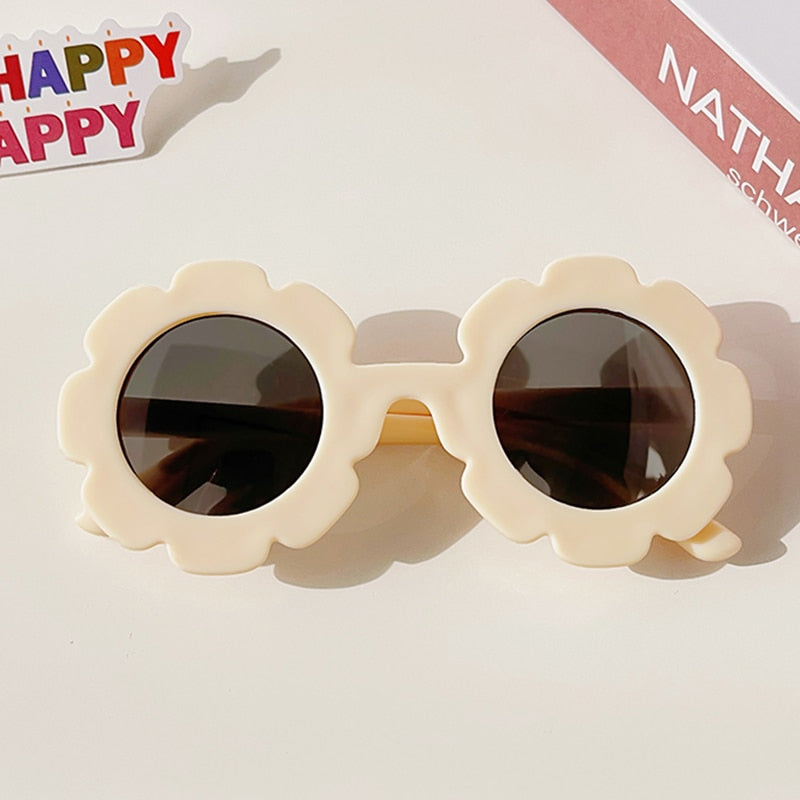 New Kids Sunglasses Children Round Flower Sunglasses Girls Boys Baby Sport Shades Glasses UV400 Outdoor Sun Protection Eyewear