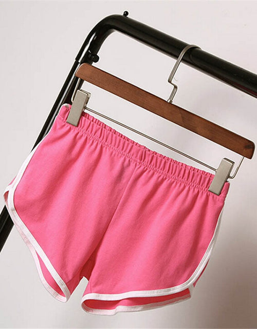 Load image into Gallery viewer, Women Sports Shorts Short Pants Gym Workout Stretch Waist Casual Waistband Running Jogging Short Size S-XXL
