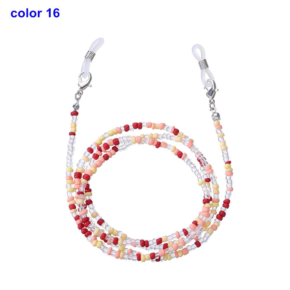 New Anti-Lost Eyeglass Strap Beaded Mask Chain Fashion Reading Glasses Sunglasses Spectacles Holder Neck Cord