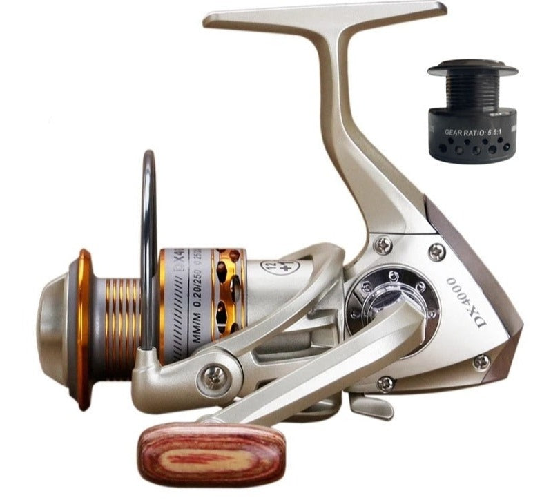 Double Spool Fishing coil Wooden handshake 12+ 1BB Spinning Fishing Reel Professional Metal Left/Right Hand  Fishing Reel Wheels