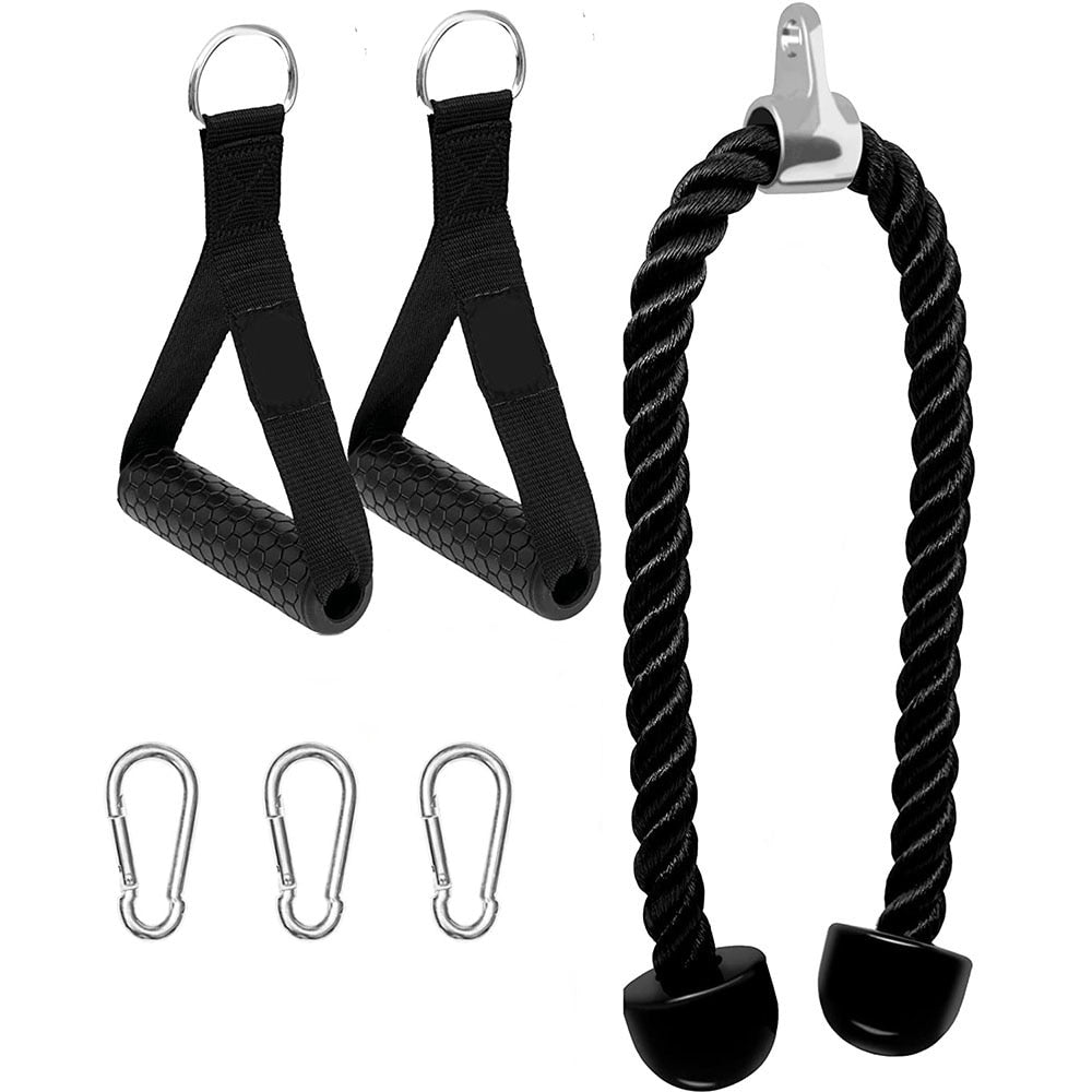 Gym Accessories Fitness Tricep Rope Cable Pull Down Rope Exercise Equipment Weights Handles Workout Muscle Training For Fitness